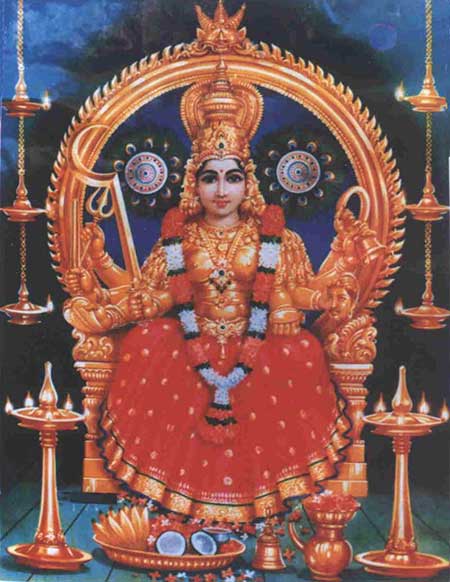 Paramekkavu Bhagavathi deity